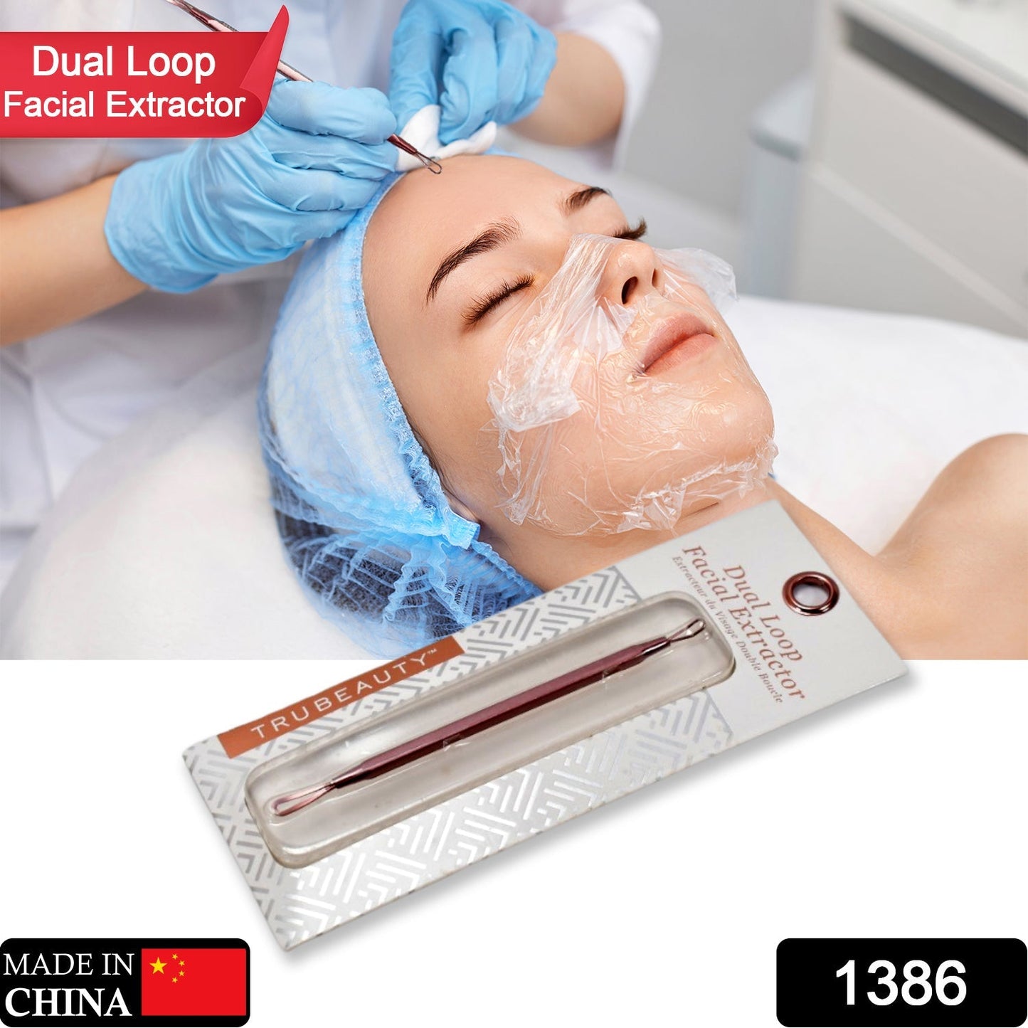 Comedone extractor for skin care.