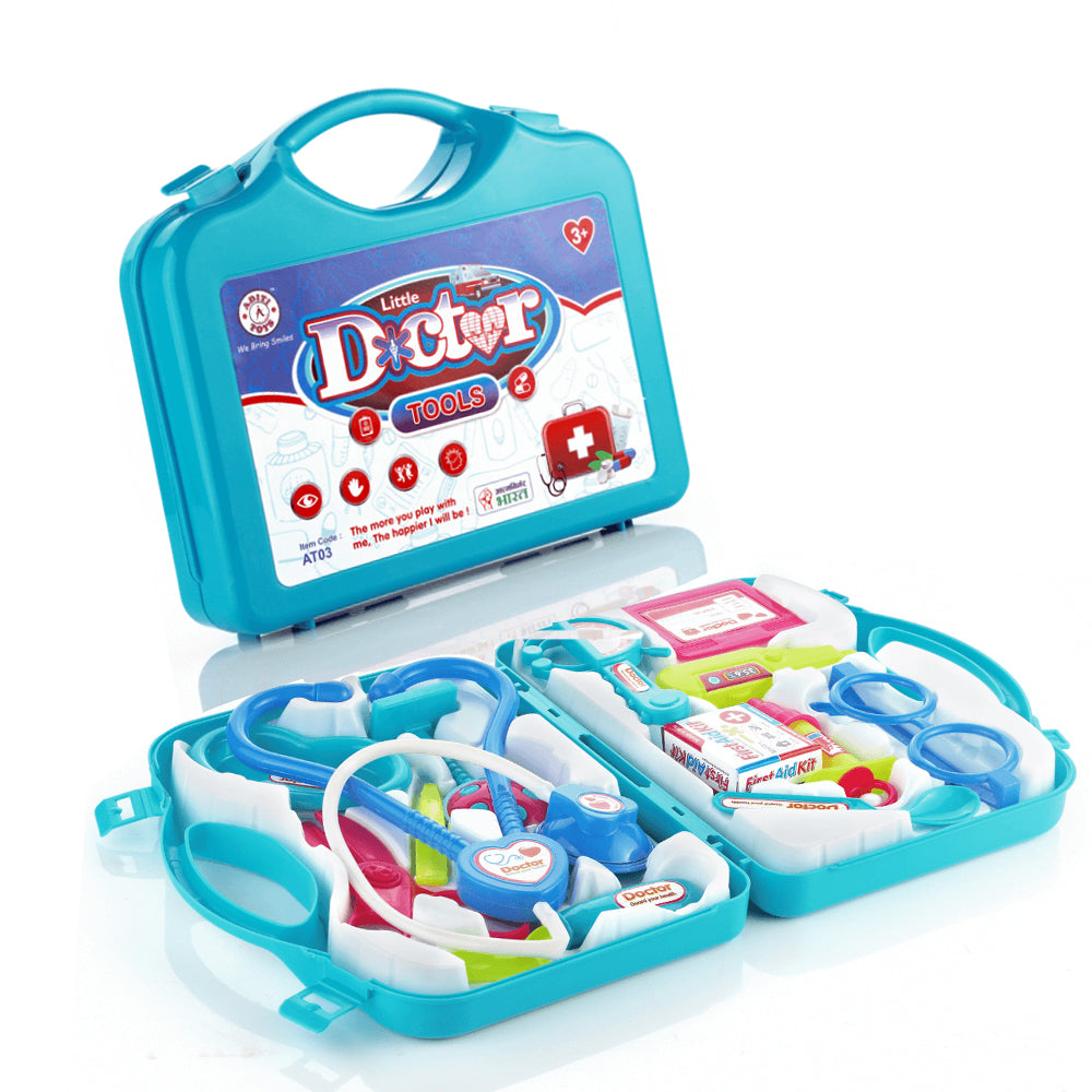 Doctor toy set with colorful pieces