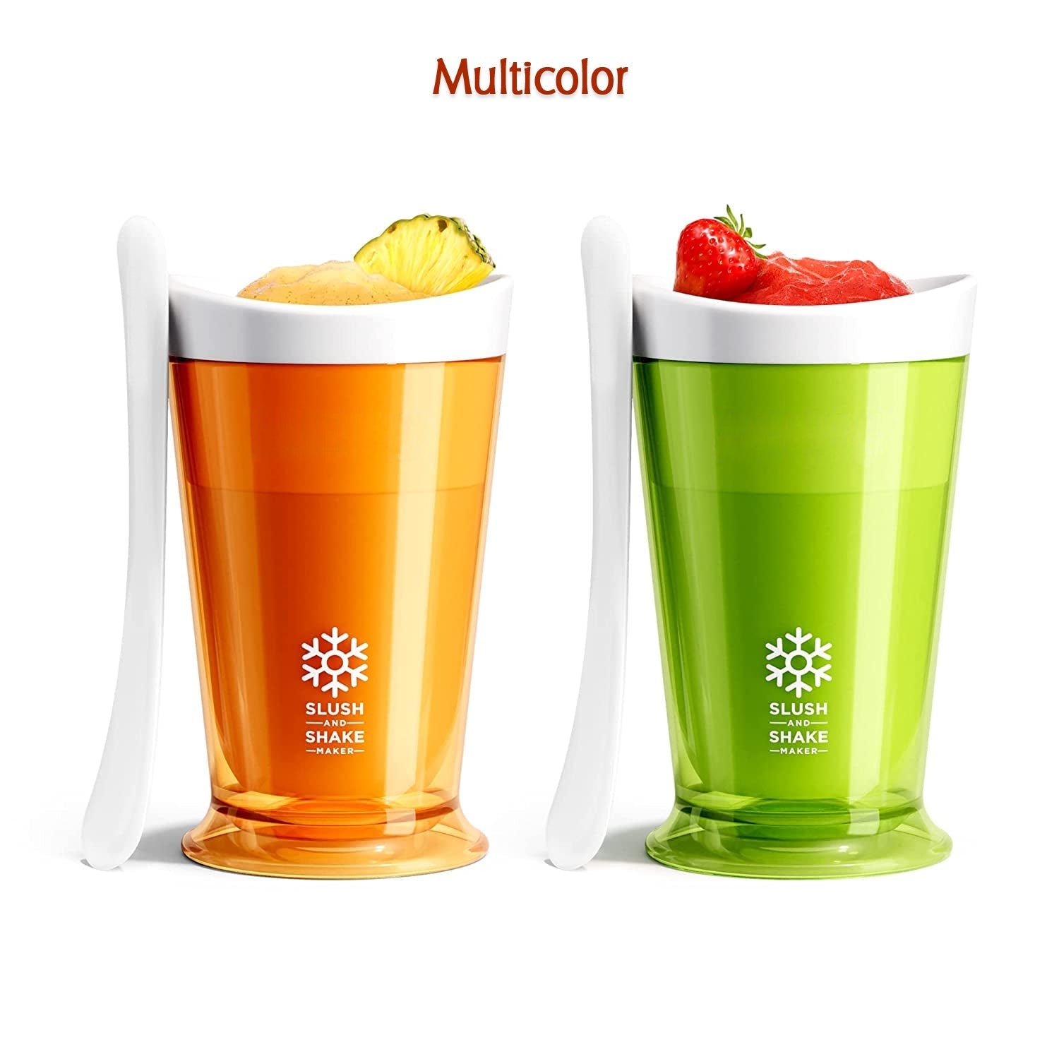 Slush maker with freezer core for single-serving drinks