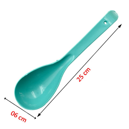 Functional plastic spoon.