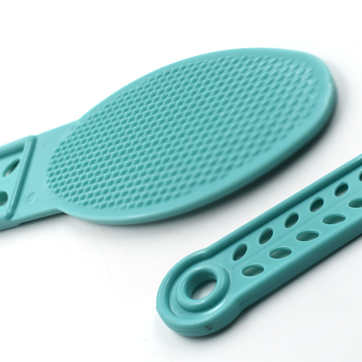 Plastic foot scrubber for effective pedicure.