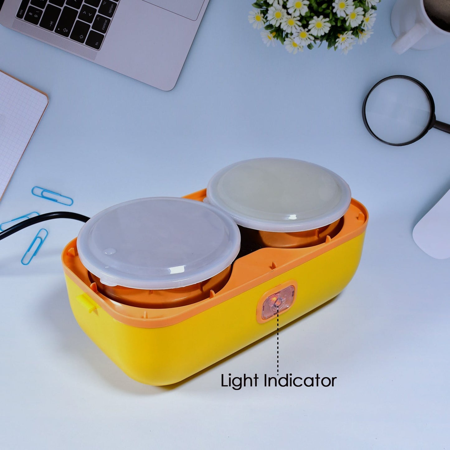 2-layer electric lunch warmer