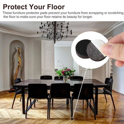 Felt floor protectors for home furniture