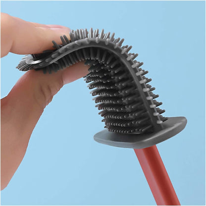 Flexible toilet brush