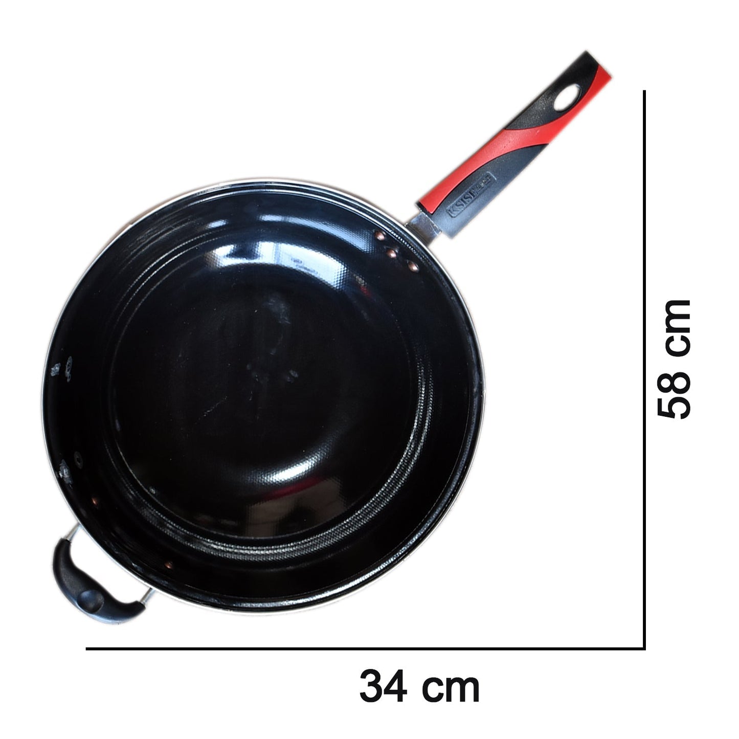 Aluminium fry pan showing the inner cooking surface