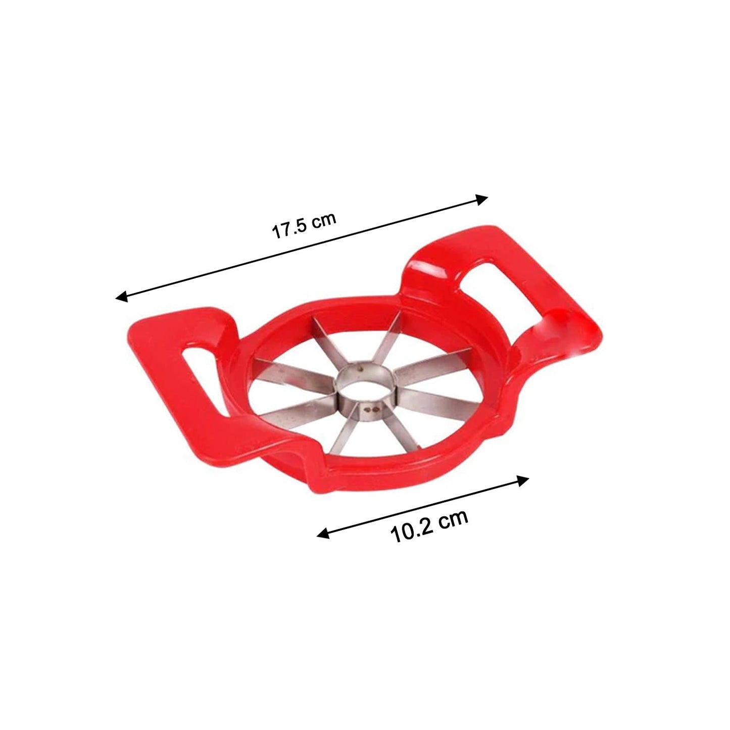 Multi-color apple cutter for quick slicing.