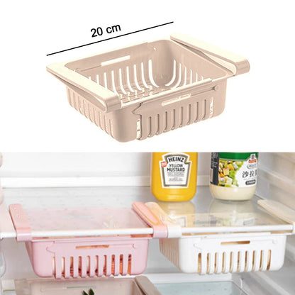 Versatile fridge baskets for tidy and accessible storage.