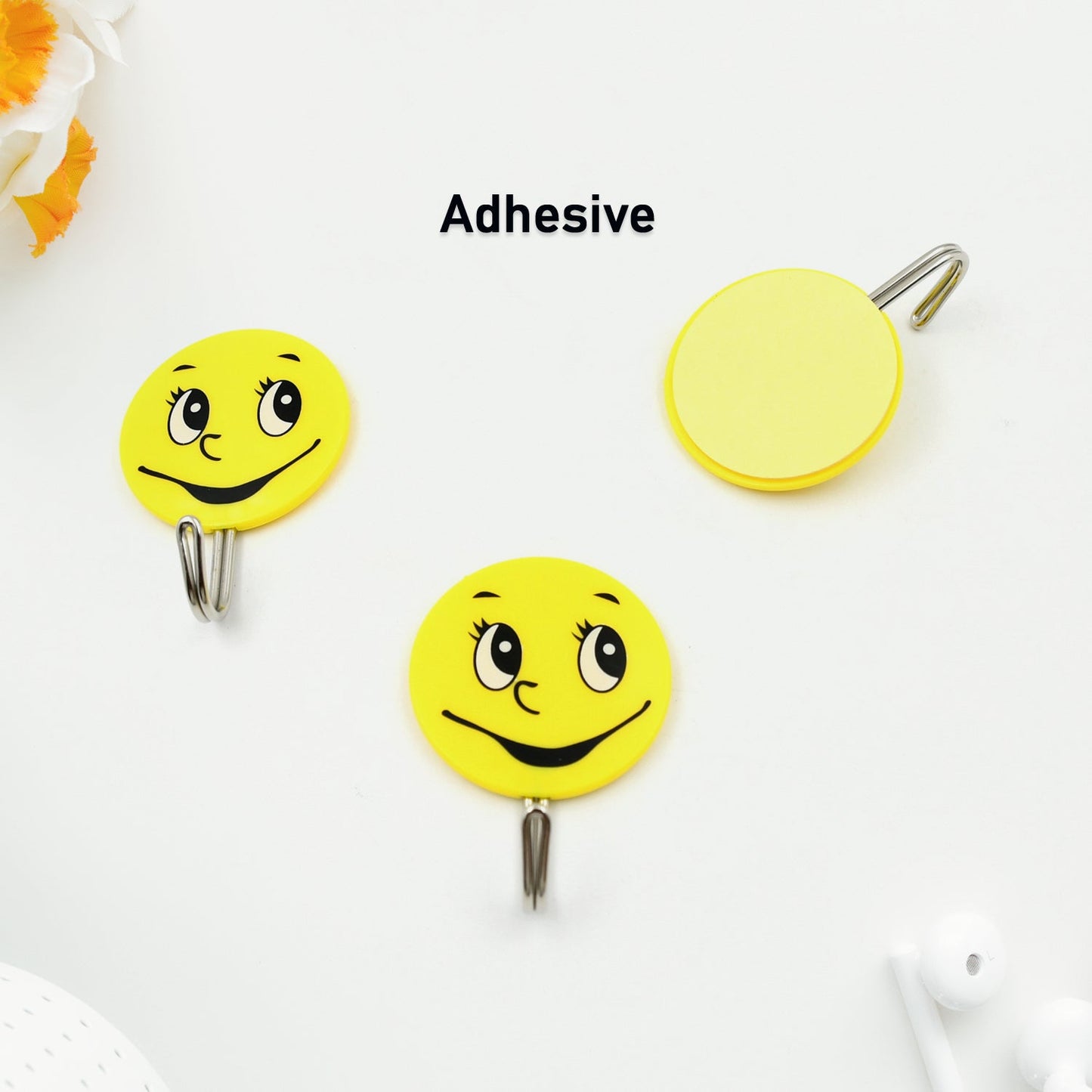 Multipurpose smiley hooks for home