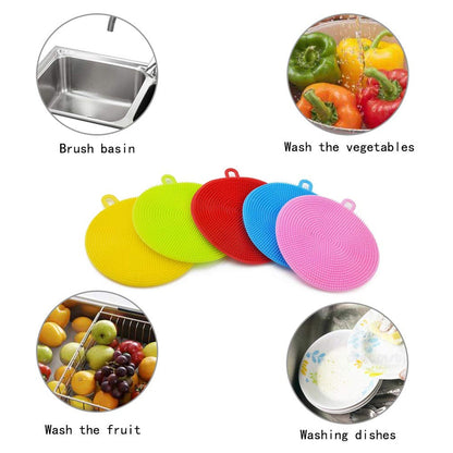 Multipurpose silicone scrubber