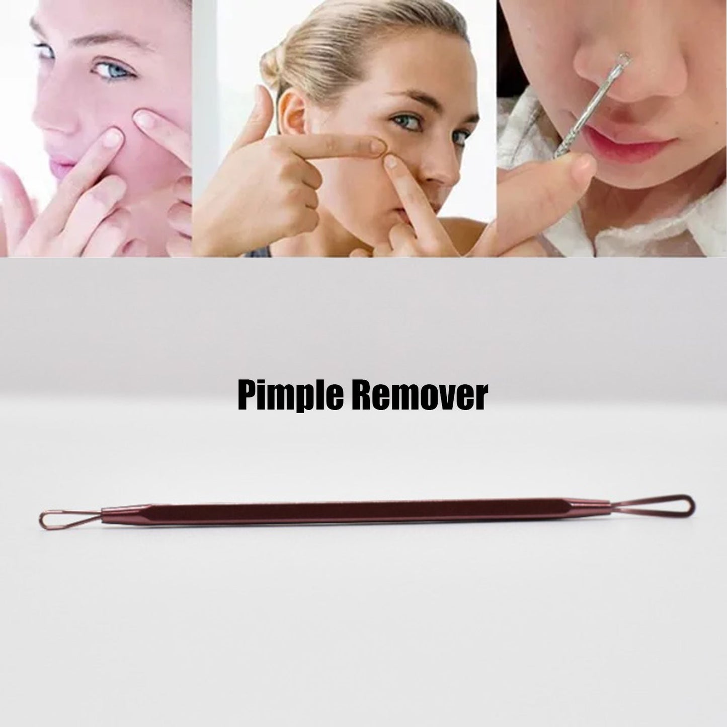 Skin care tool for blackhead and whitehead removal.