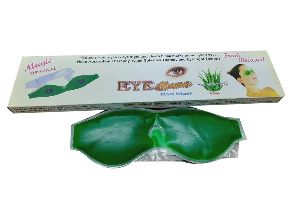 Plush eye mask for dark circles and relaxation