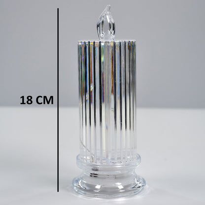 Crystal candle lights for home decoration.