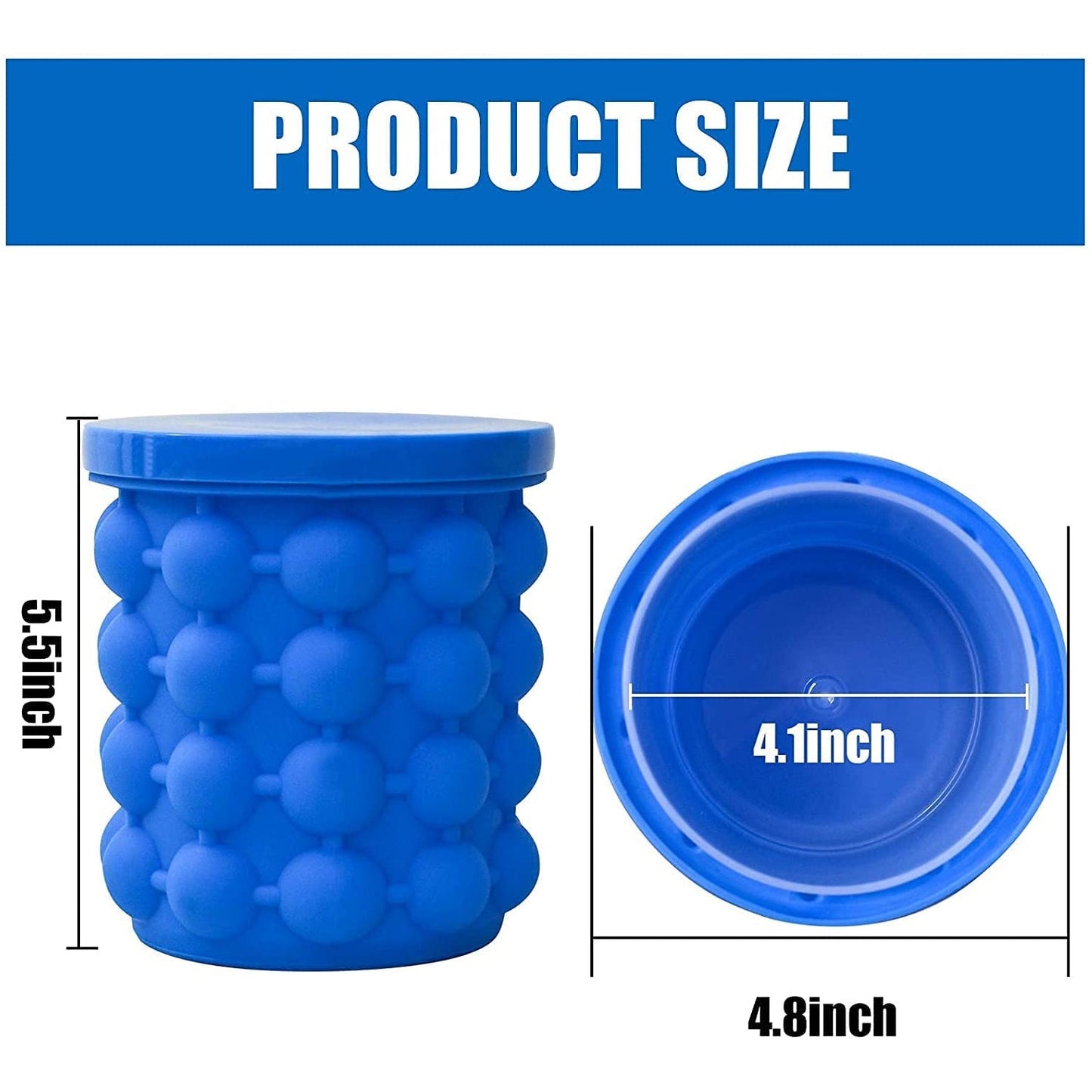 Silicone ice bucket