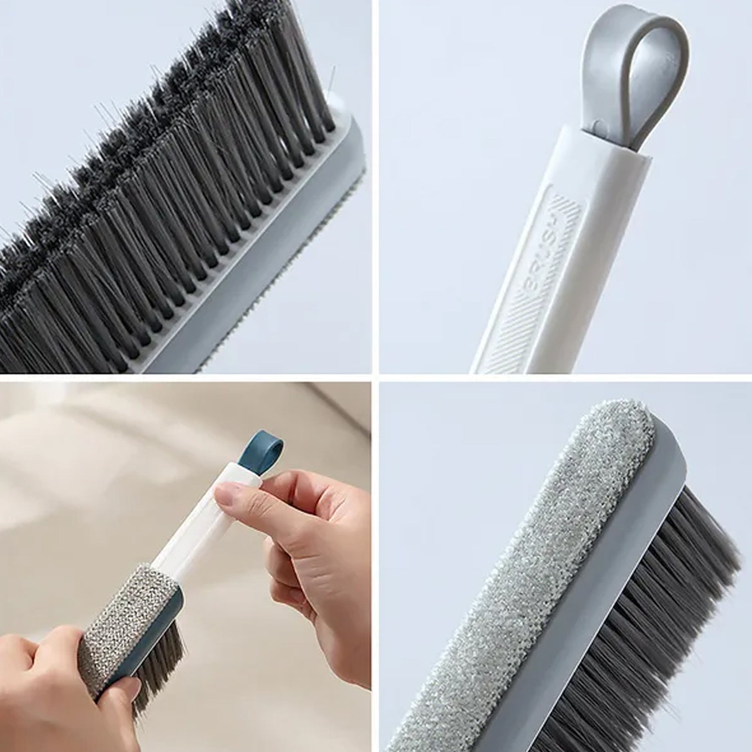 Cleaning brush with retractable handle