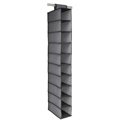 Foldable 10-tier storage rack, close-up view