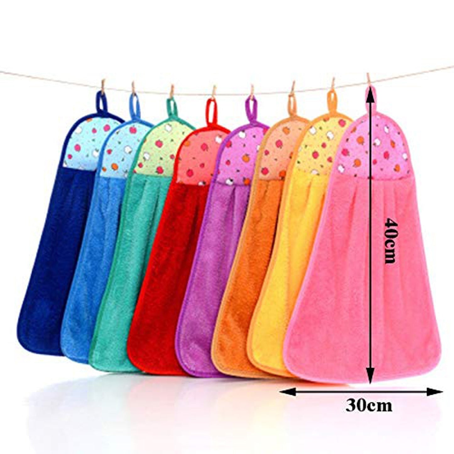 Hanging kitchen microfiber cloth