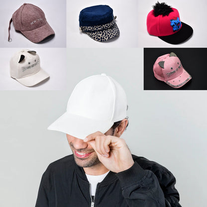 Trendy snap back hat in classic mix design