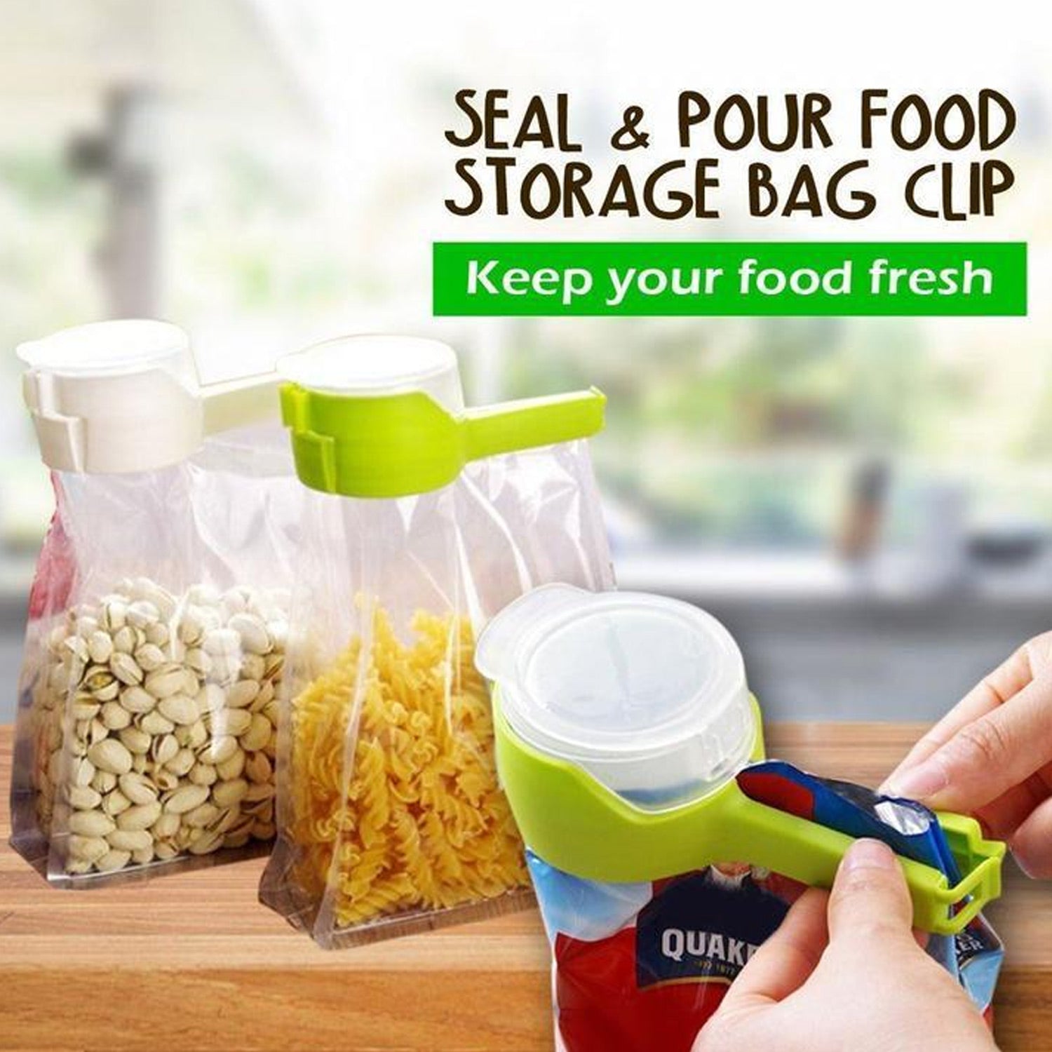 Food storage bag with seal and spout