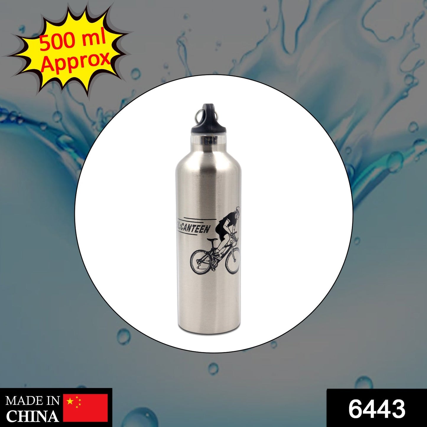 Vacuum sealed steel water bottle for sports