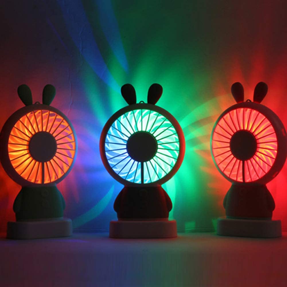 USB fan with light effect