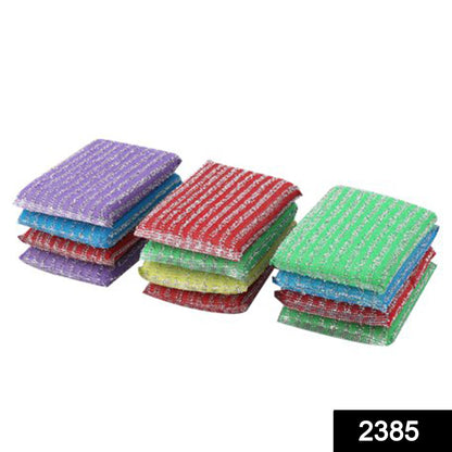 Kitchen utensil scrubber pad, scratch-proof, pack of 12, perfect for cleaning without damage.