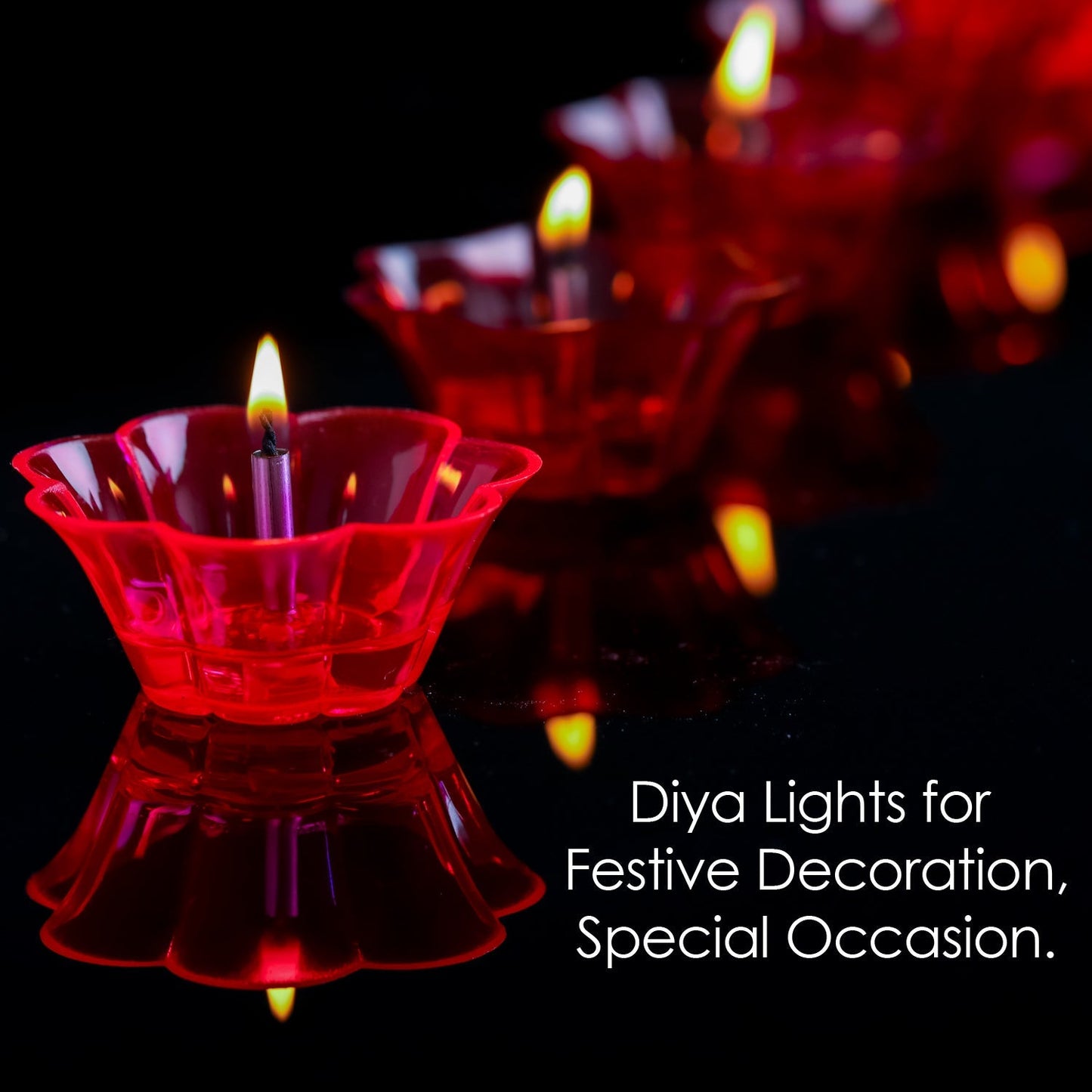 Set of 12 diya cups with six unique and attractive designs