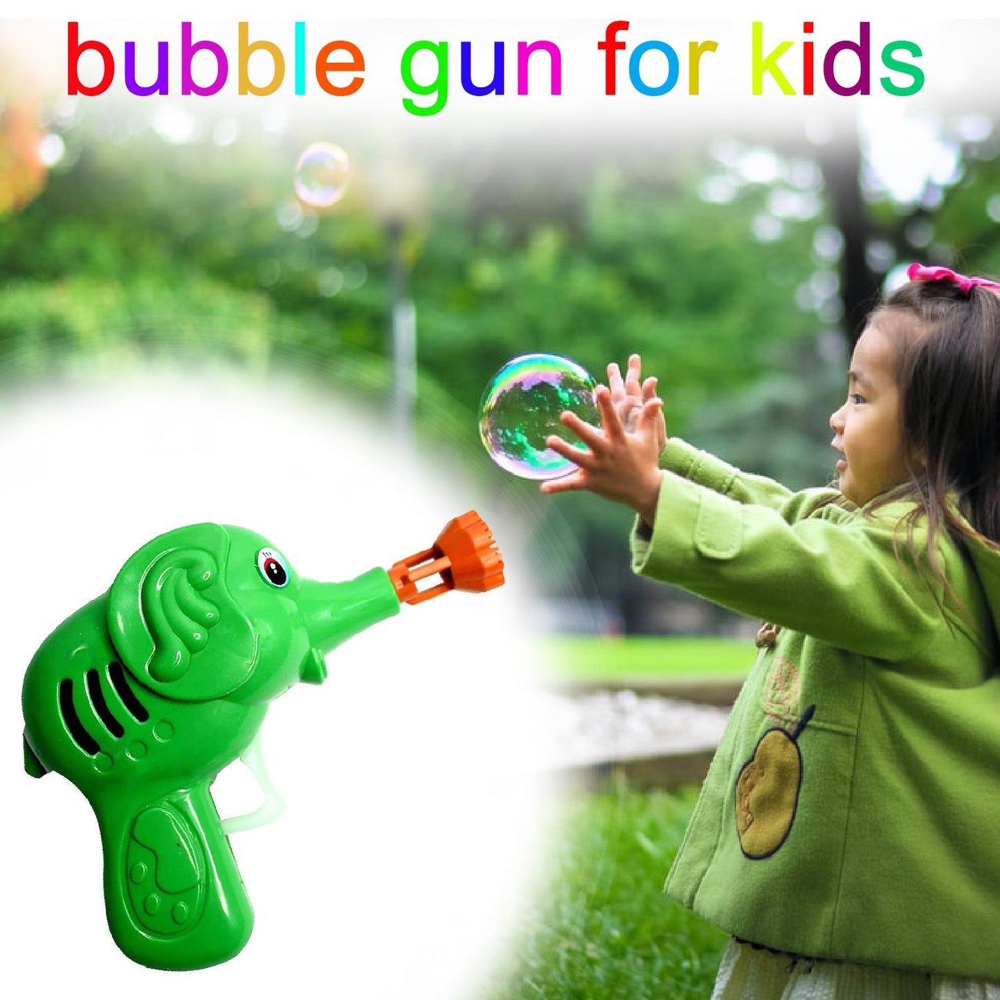 Kids bubble gun in elephant shape