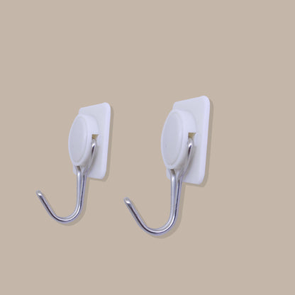 Strong adhesive wall hook for secure attachment and multi-purpose use.