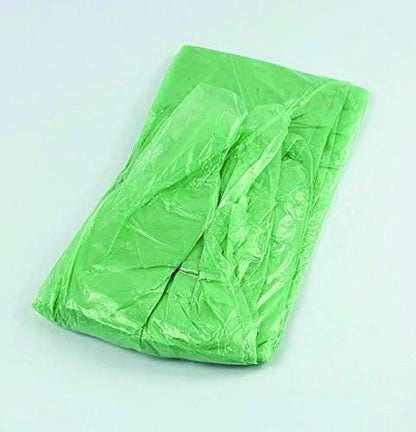 Waterproof disposable raincoat in a folded state