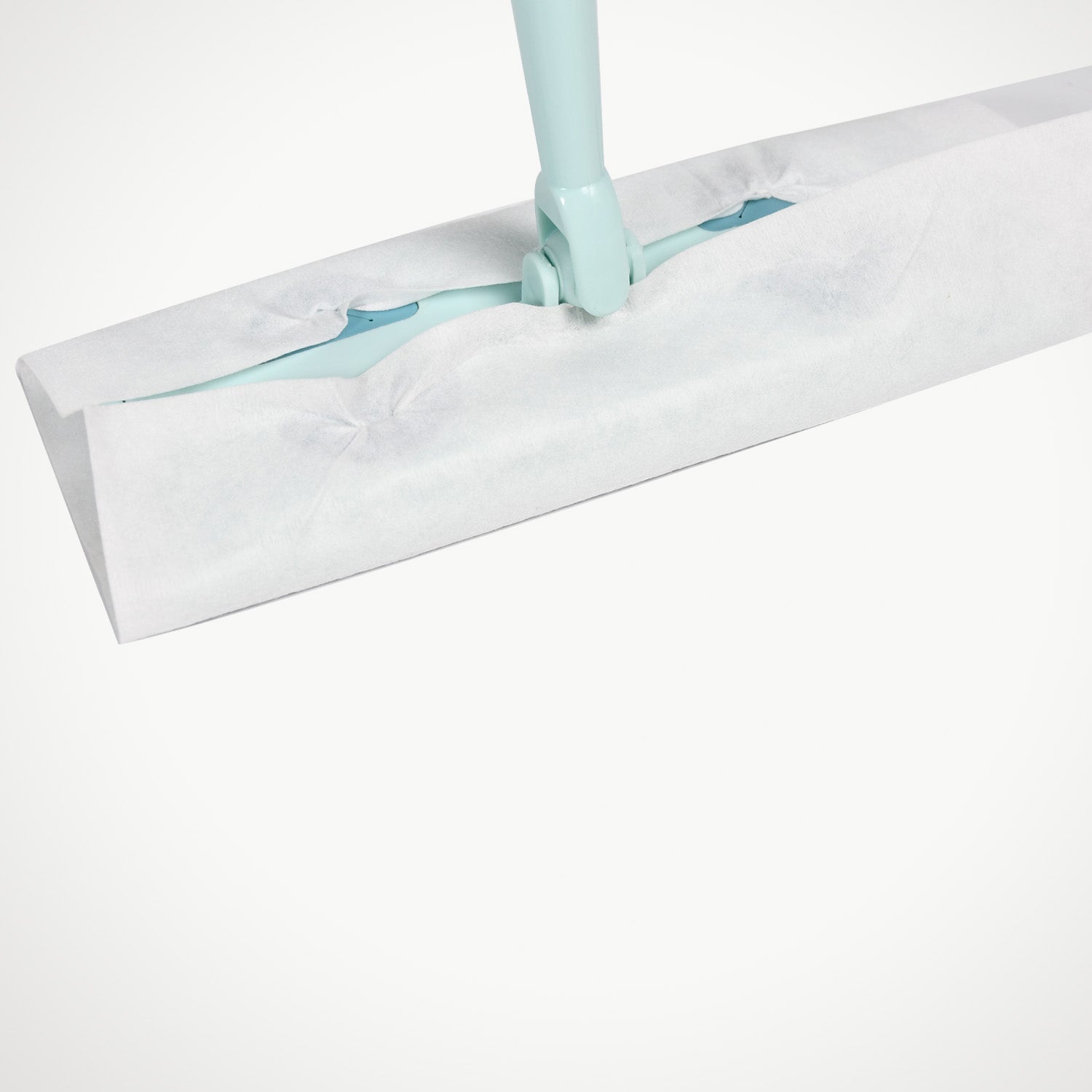 Floor mop for hands-free washing and squeezing