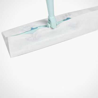 Floor mop for hands-free washing and squeezing