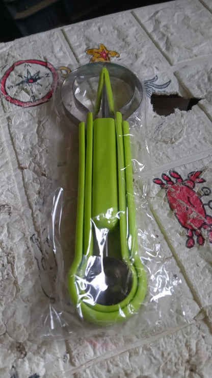 Stainless steel fruit scooper