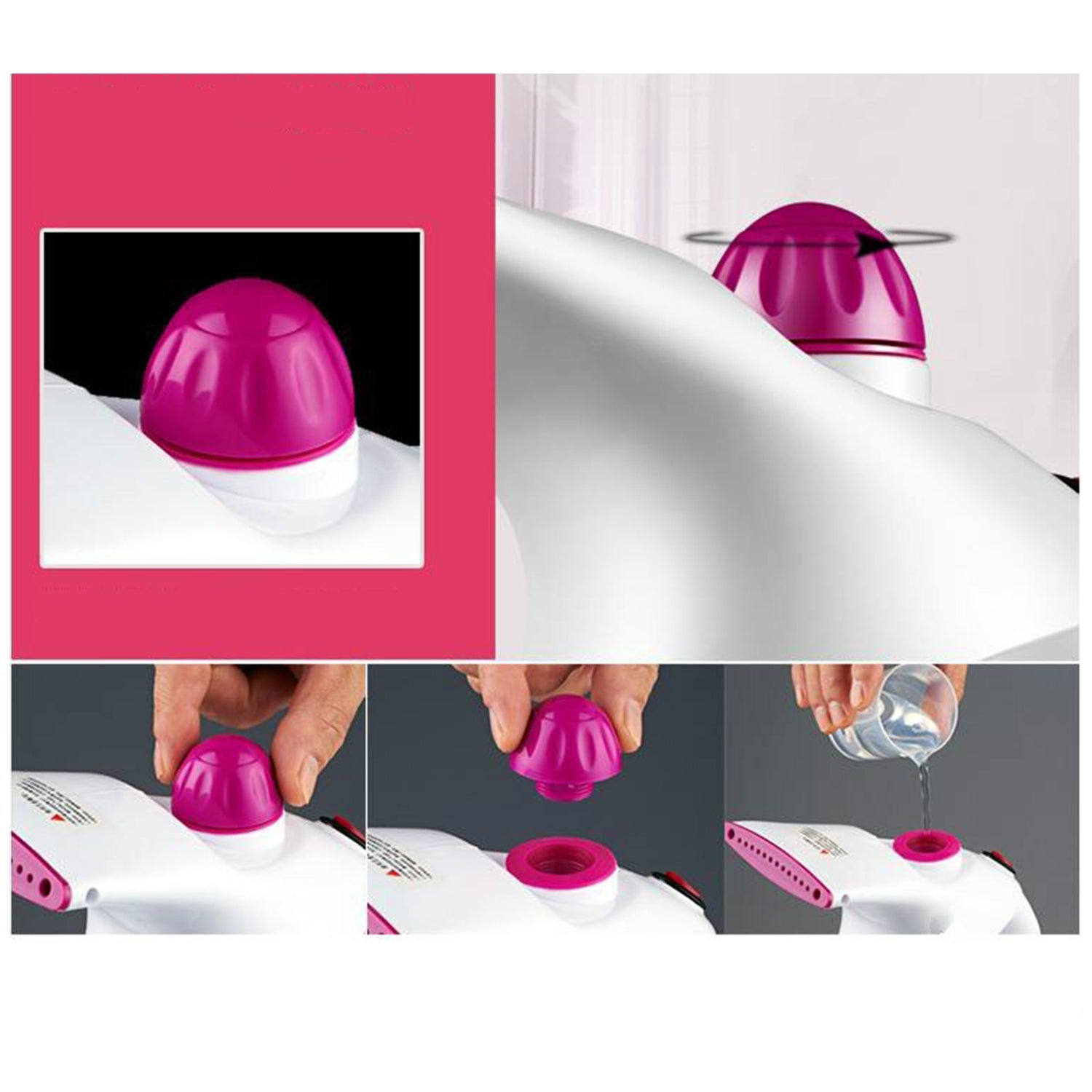 Handy garment steamer for wrinkle-free clothes