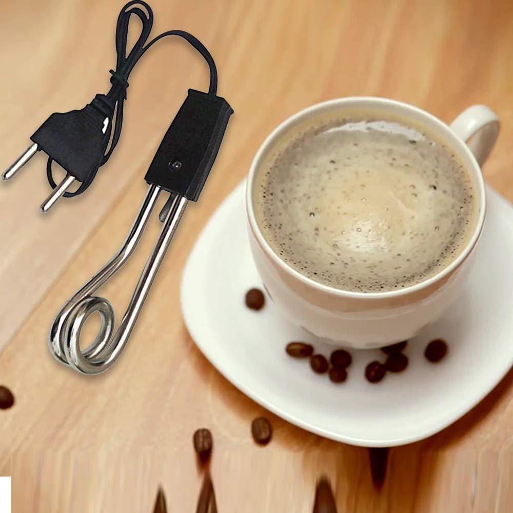 Compact immersion heater for travel.