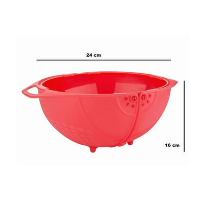 Plastic basket for washing vegetables and fruits