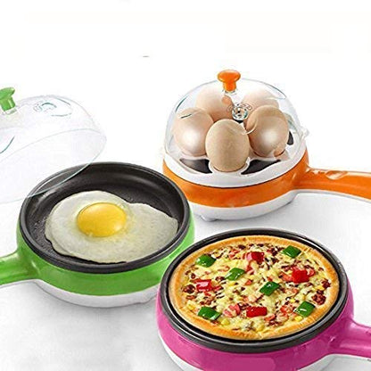 Multi-functional egg cooker with frying feature