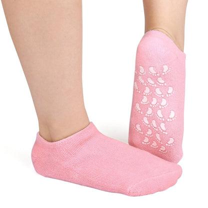 Silicone gel socks for foot care.