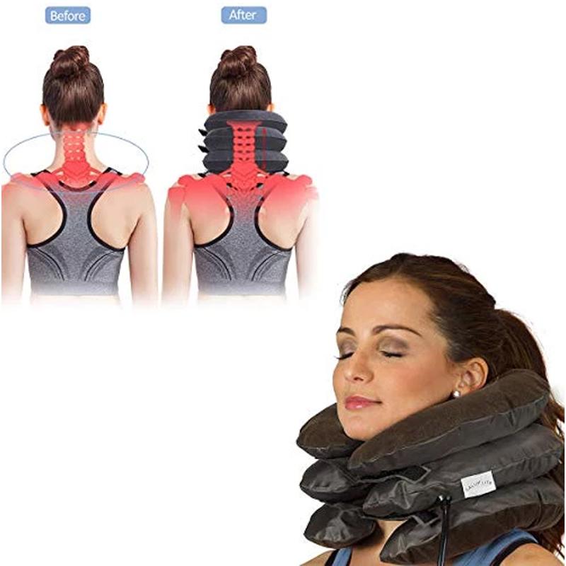 Comfort neck pillow with three layers