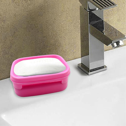 Soap storage case with cover for bathroom use