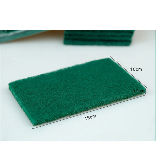 Kitchen scrubber pads in green for versatile cleaning tasks