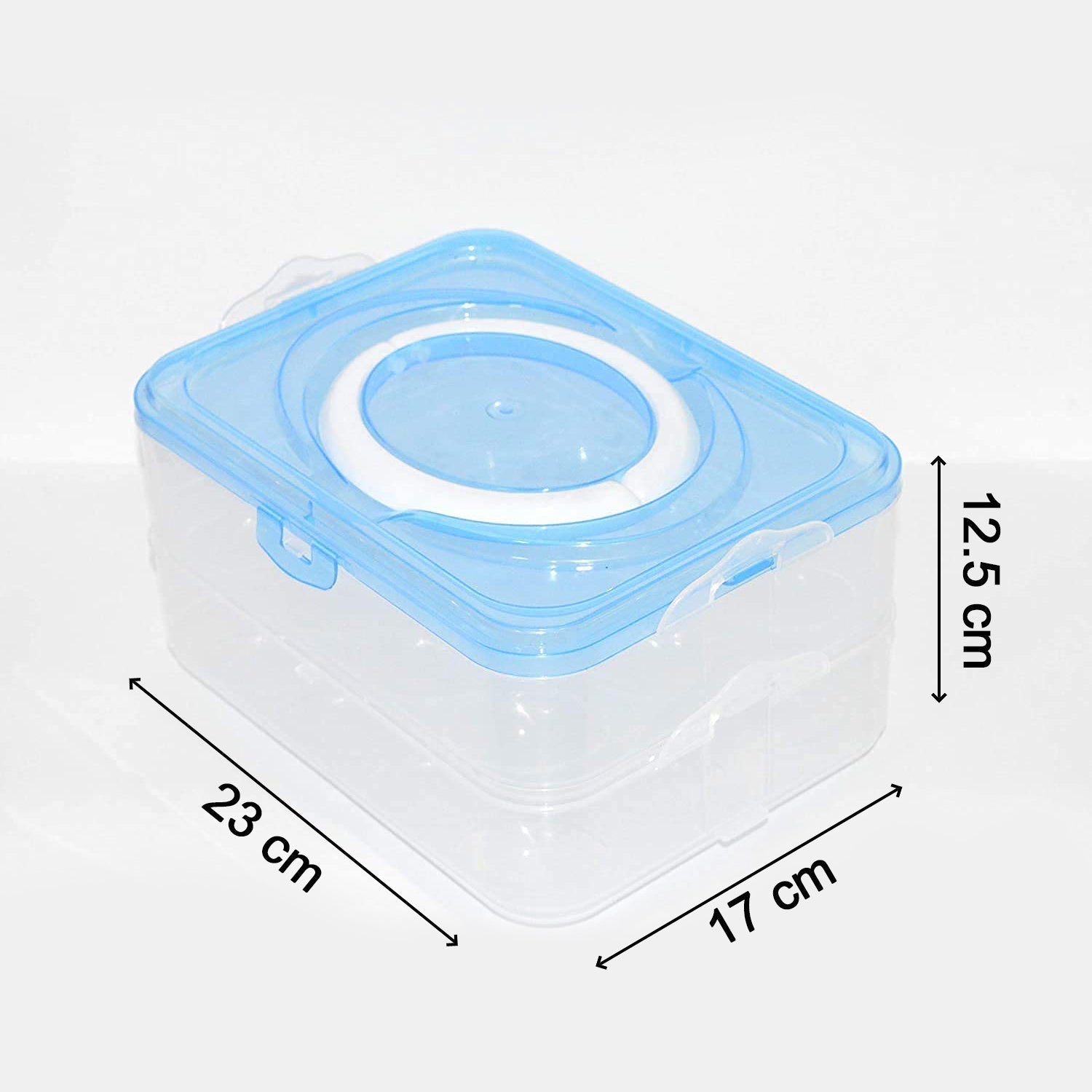 24-grid egg storage box with a double-layer construction, suitable for storing eggs