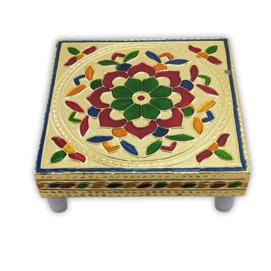 Wooden multipurpose stool set in multi-color