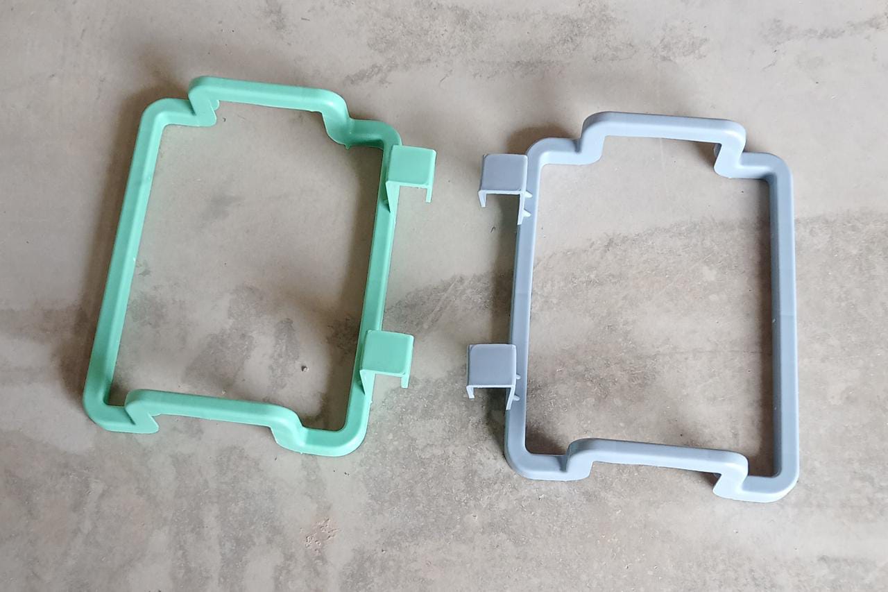 Holder for plastic garbage bag