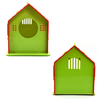 Decorative small birdhouse with entrance