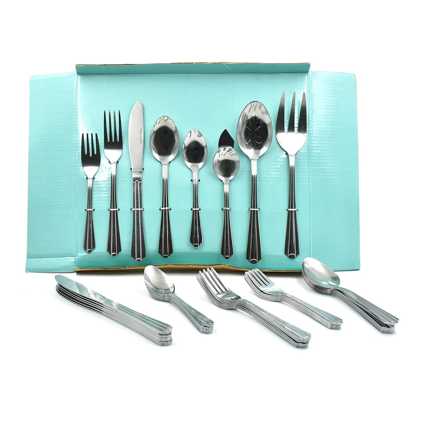 Elegant stainless steel flatware