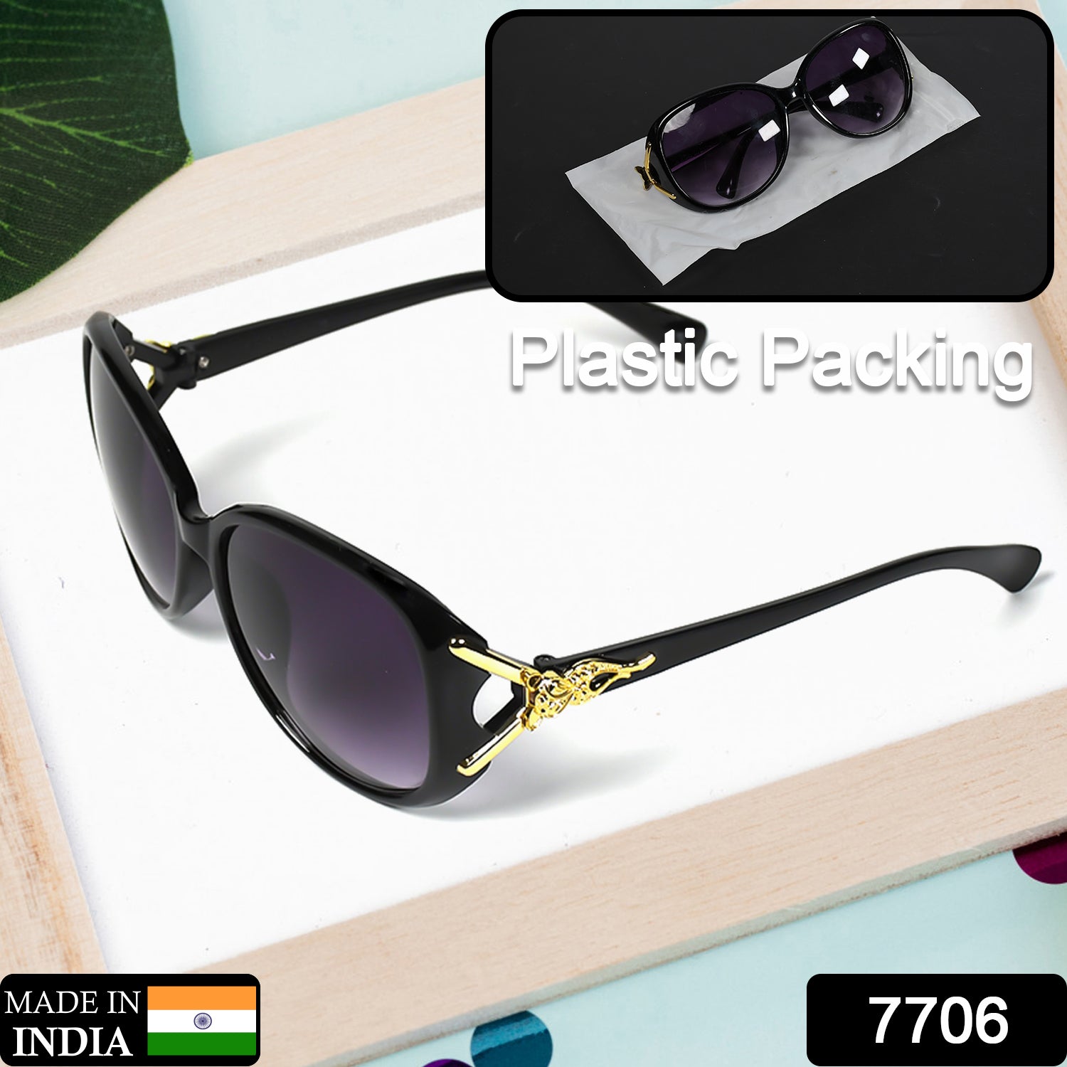 Sleek black sunglasses