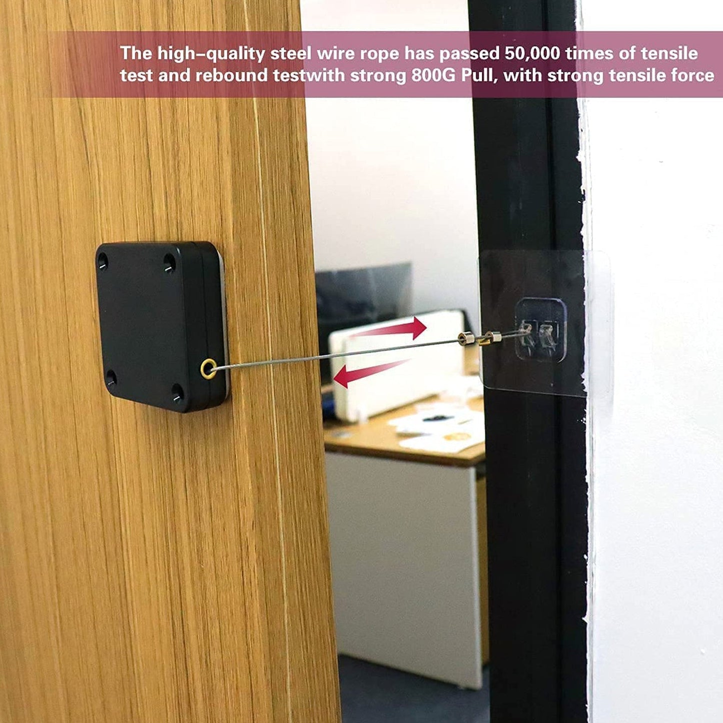 High-quality automatic door closer with easy installation.