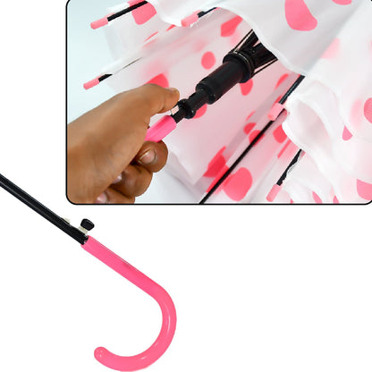 Umbrella with colorful dot print