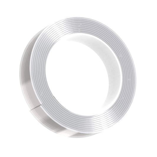 Double-sided nano tape, 20mm wide, strong adhesive for versatile use.