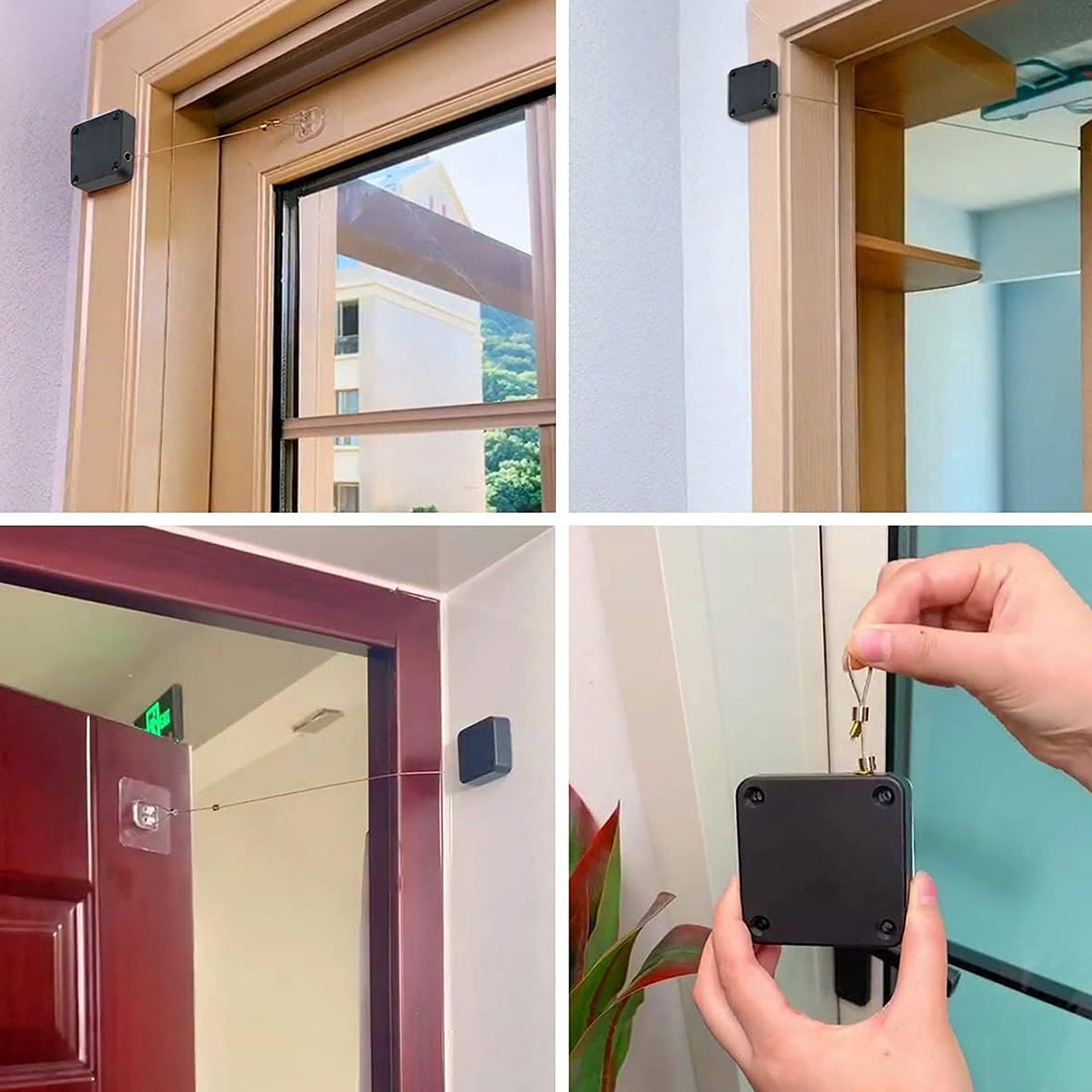 Punch-free automatic sensor door closer.